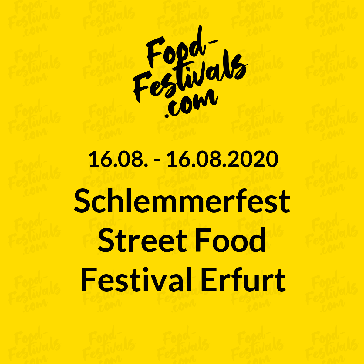 Schlemmerfest Street Food Festival Erfurt