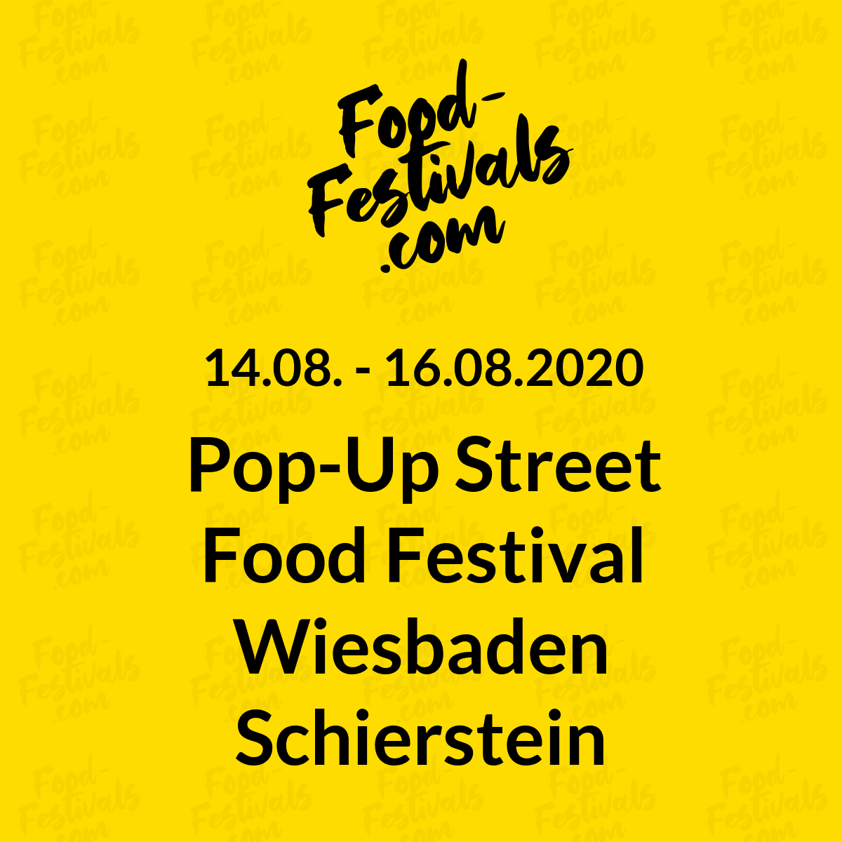 Pop-Up Street Food Festival Wiesbaden Schierstein