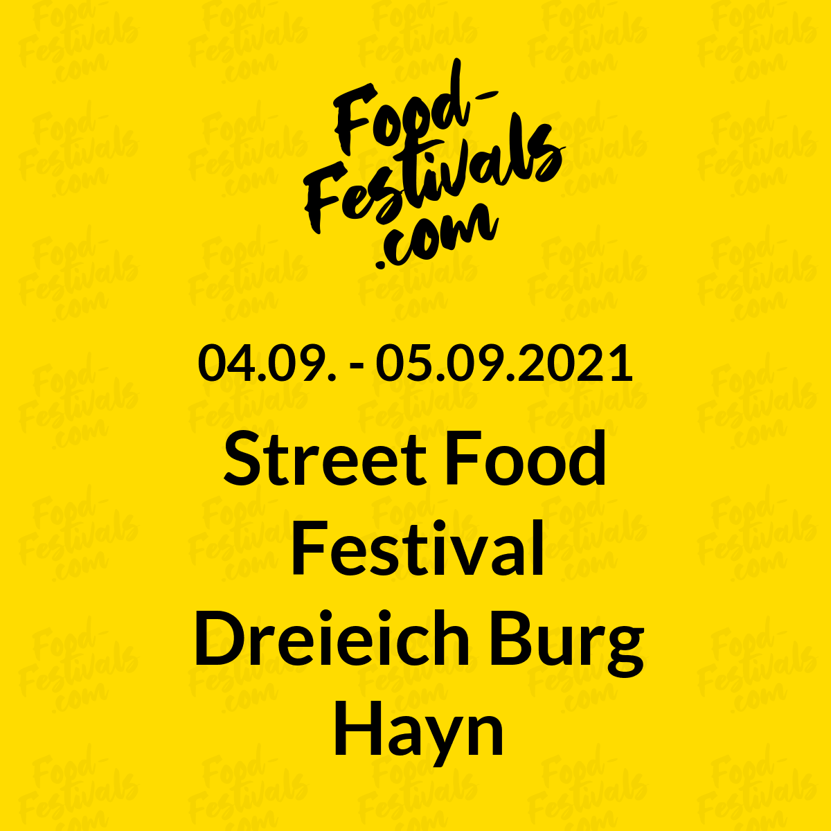 Street Food Festival Dreieich Burg Hayn