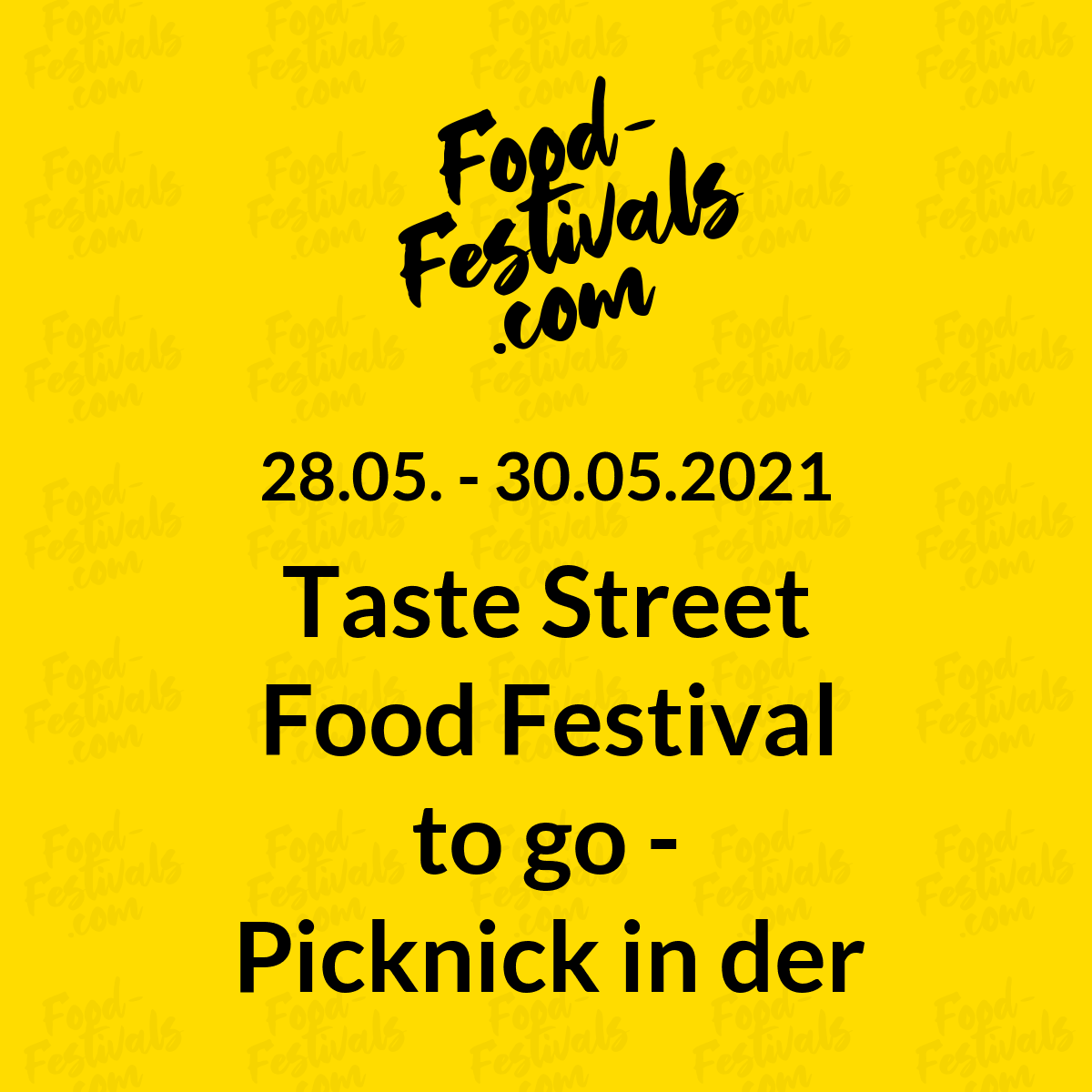Taste Street Food Festival to go - Picknick in der Friedrichsau - Ulm