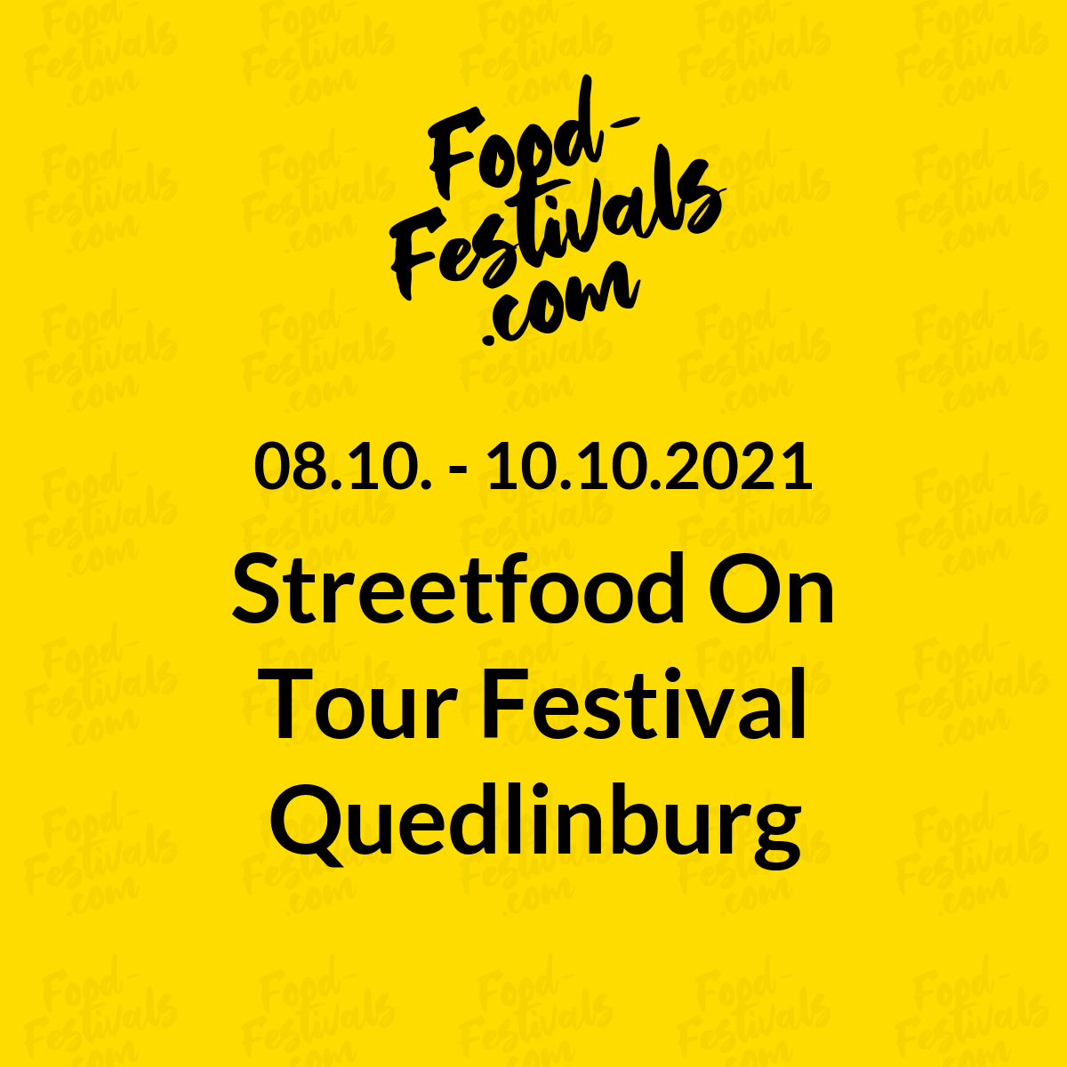 Streetfood On Tour Festival Quedlinburg