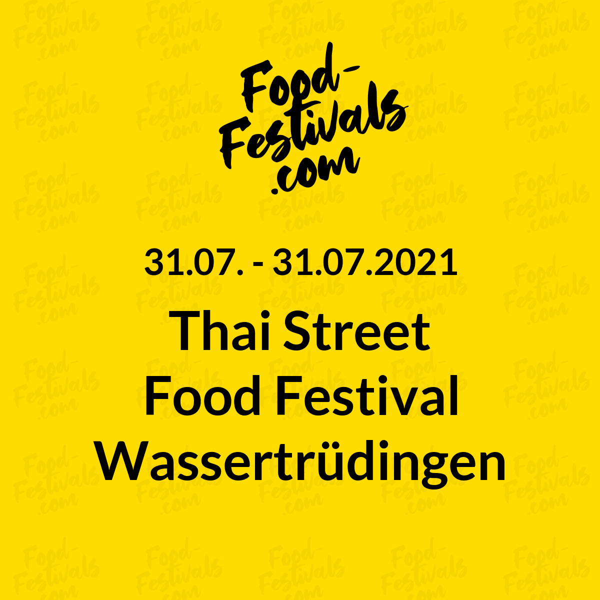 Thai Street Food Festival Wassertrüdingen