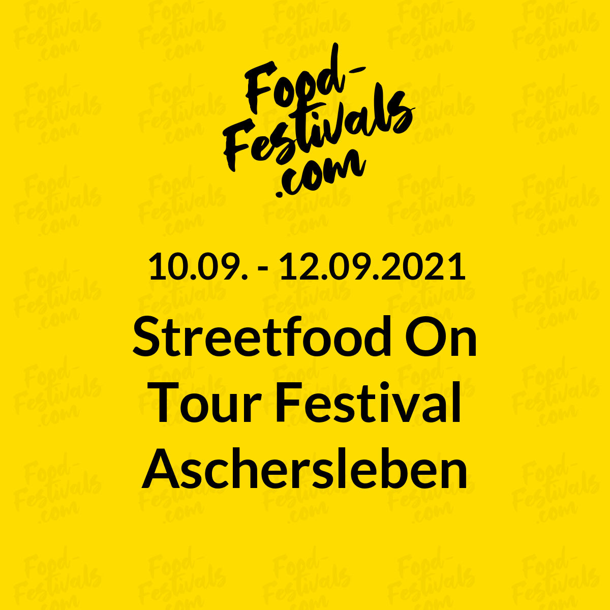 Streetfood On Tour Festival Aschersleben