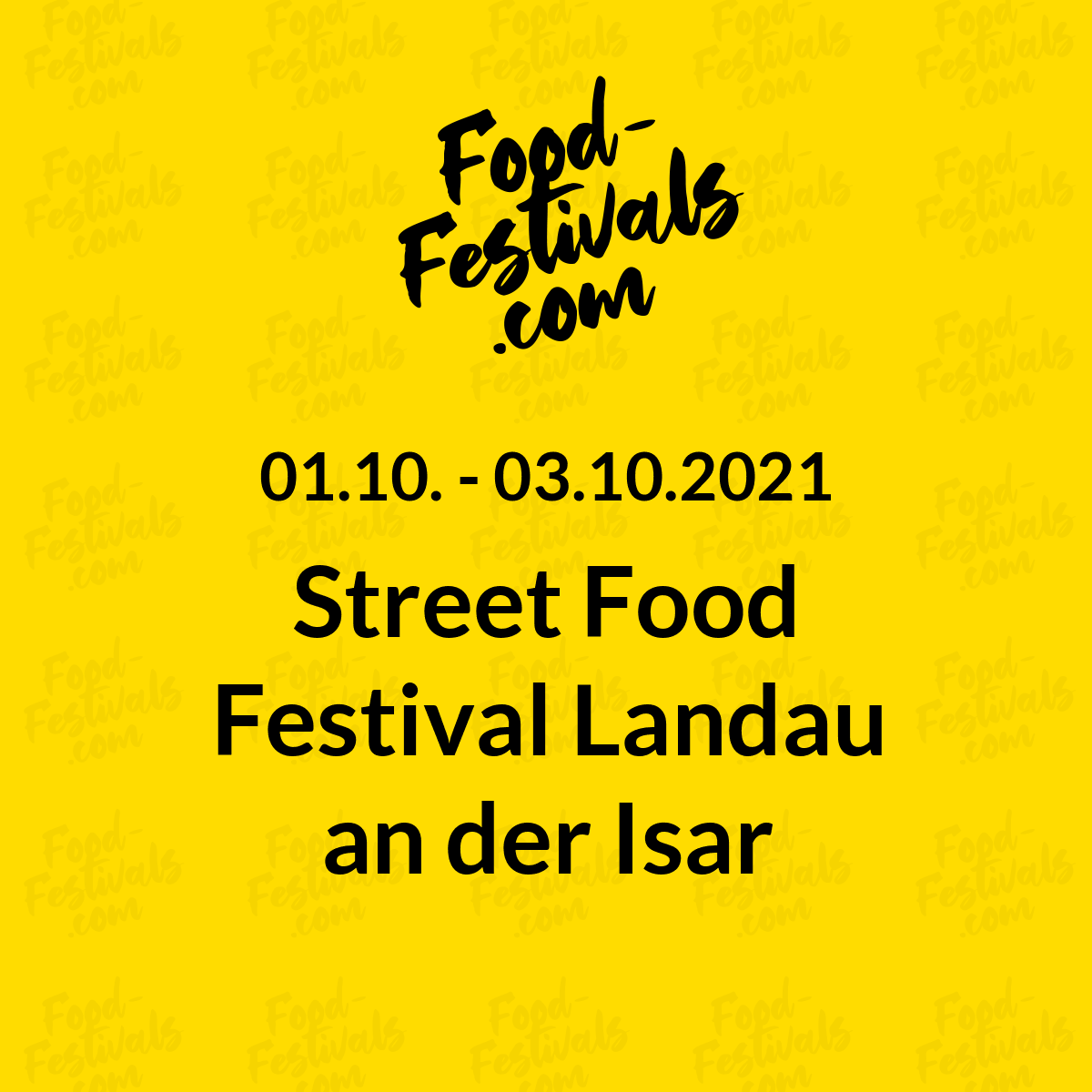 Street Food Festival Landau an der Isar