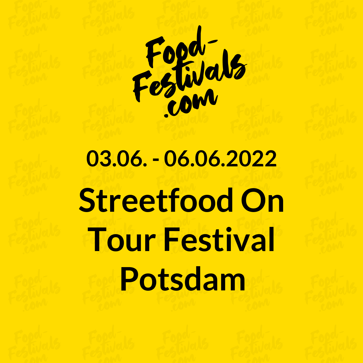 Streetfood On Tour Festival Potsdam