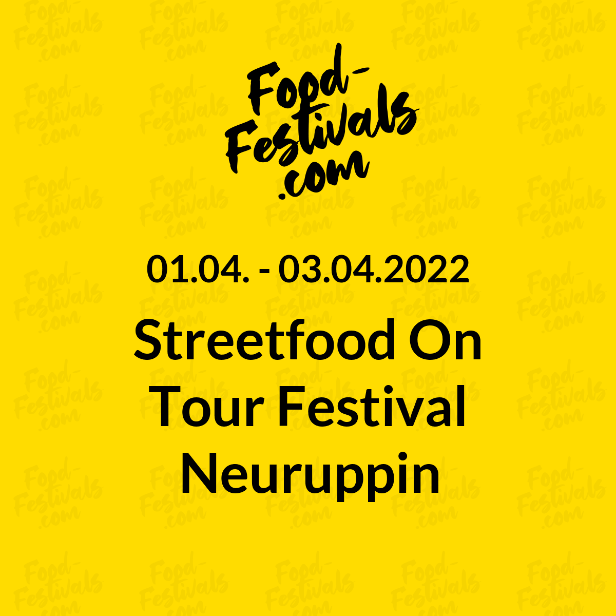 Streetfood On Tour Festival Neuruppin