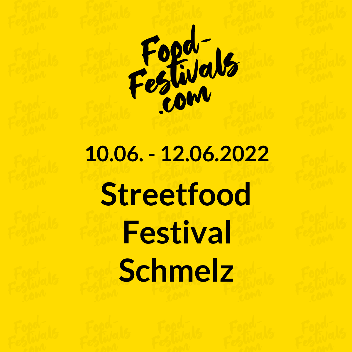 Streetfood Festival Schmelz