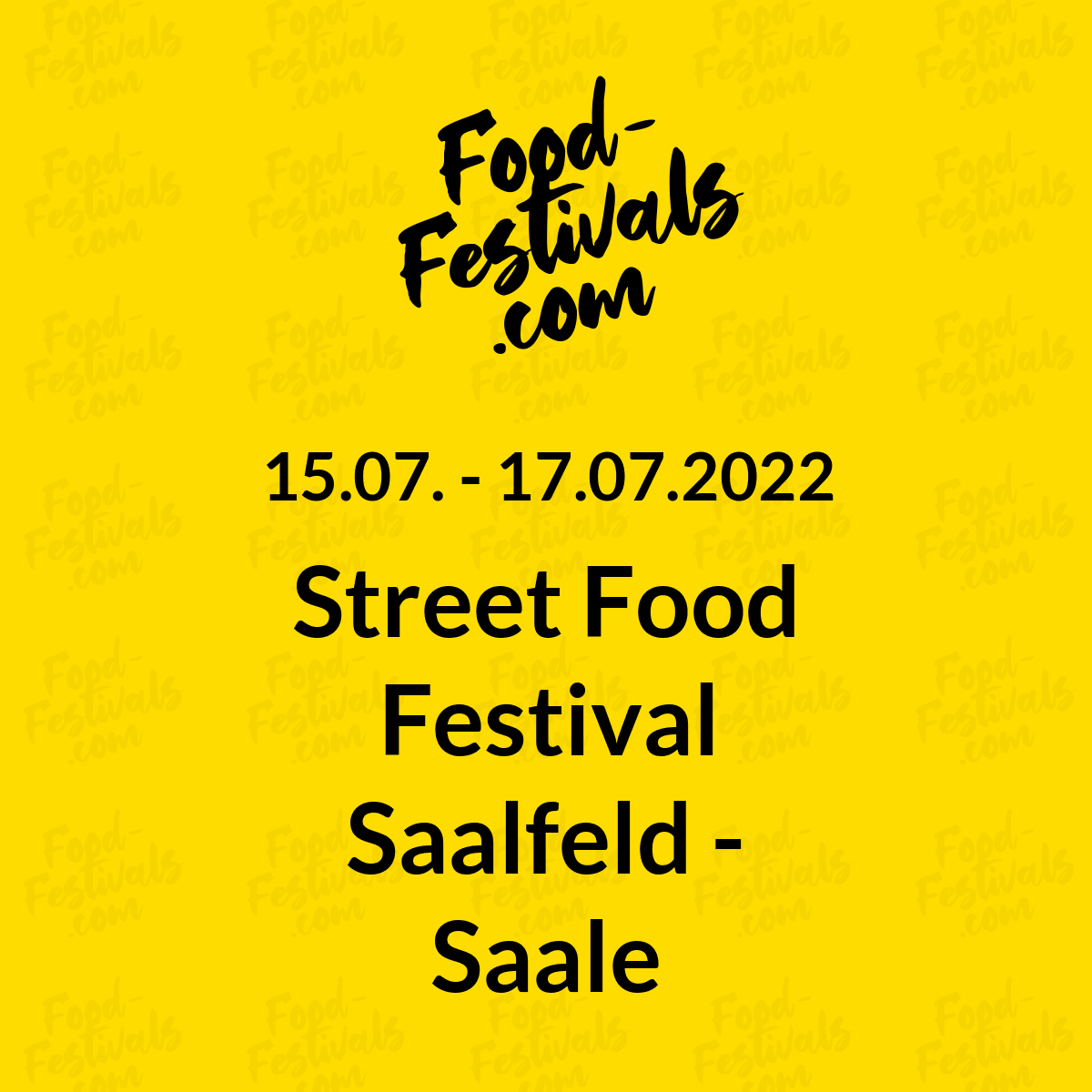 Street Food Festival Saalfeld - Saale