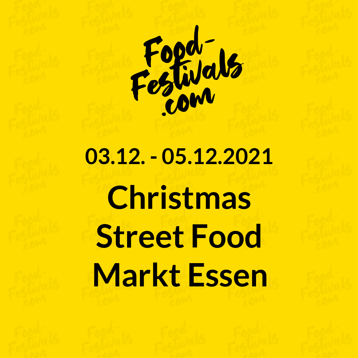 Christmas Street Food Markt Essen
