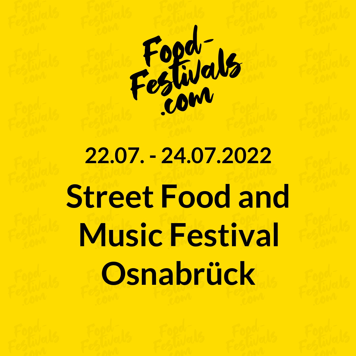 Street Food and Music Festival Osnabrück