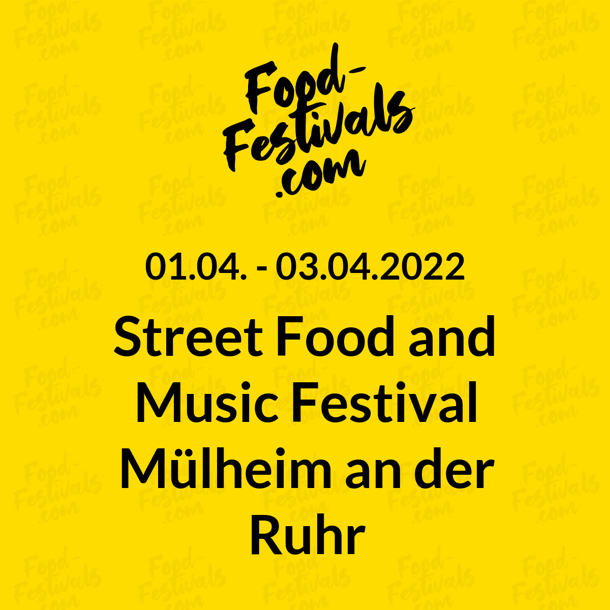 Street Food and Music Festival Mülheim an der Ruhr