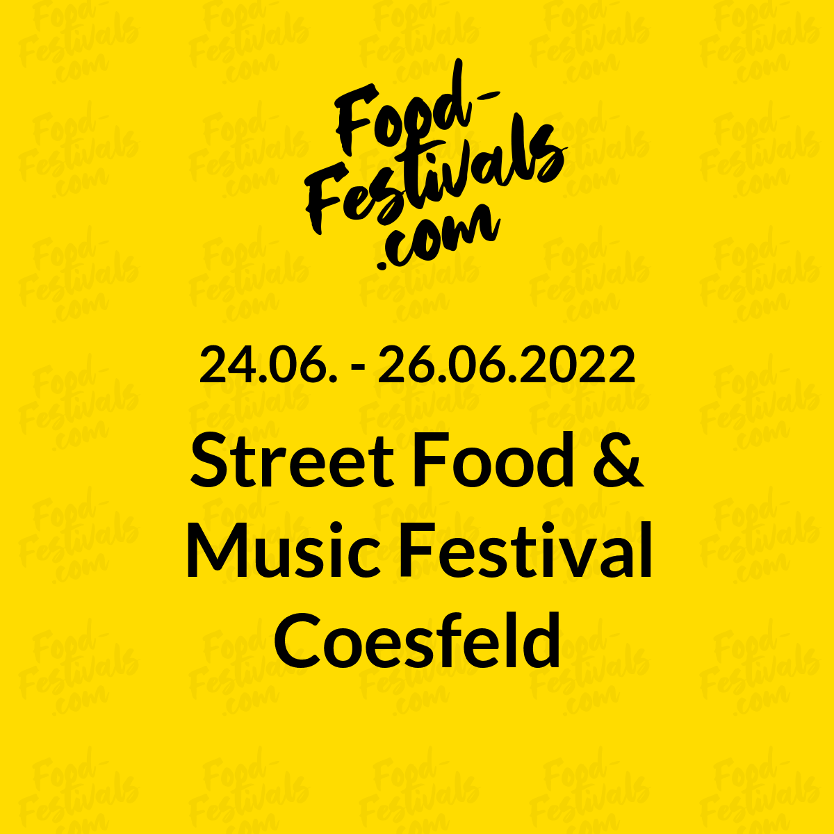 Street Food & Music Festival Coesfeld
