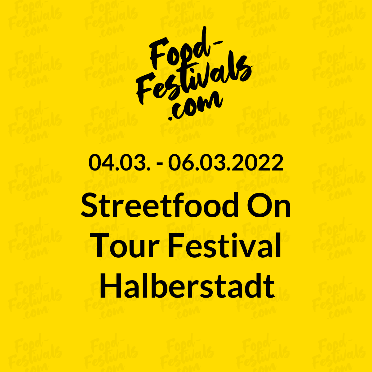 Streetfood On Tour Festival Halberstadt