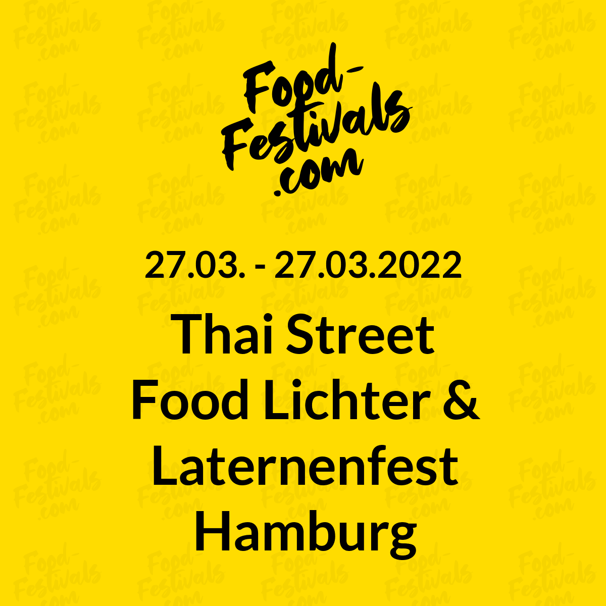Thai Street Food Lichter & Laternenfest Hamburg