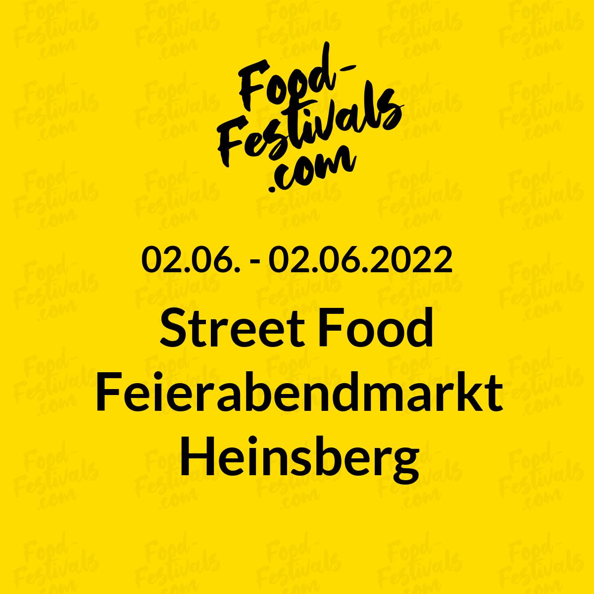 Street Food Feierabendmarkt Heinsberg