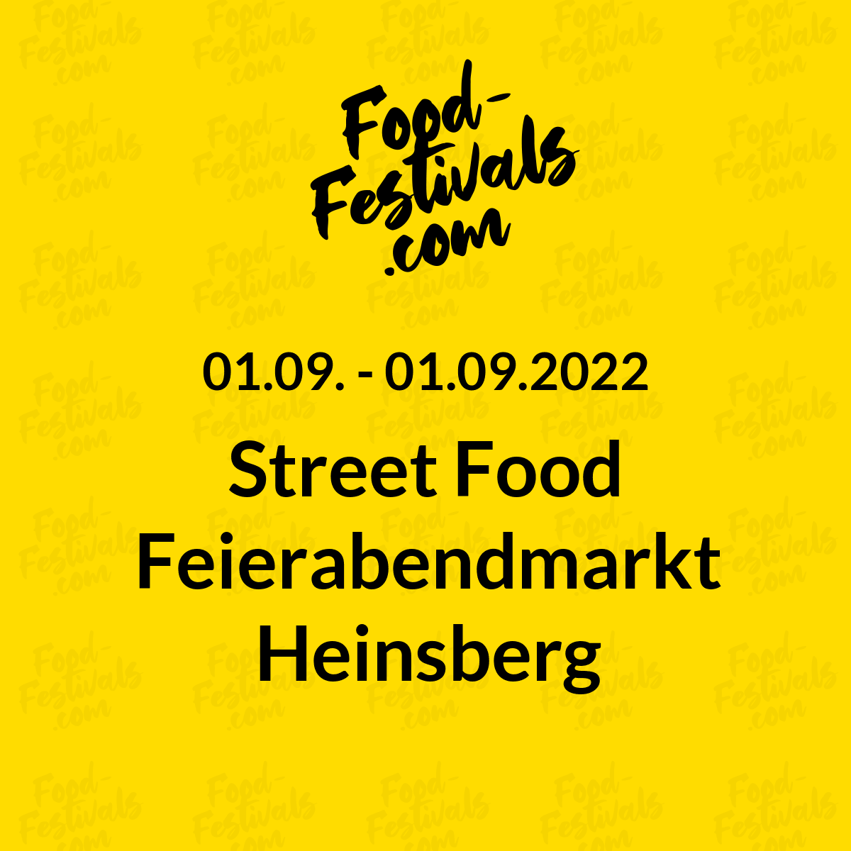 Street Food Feierabendmarkt Heinsberg