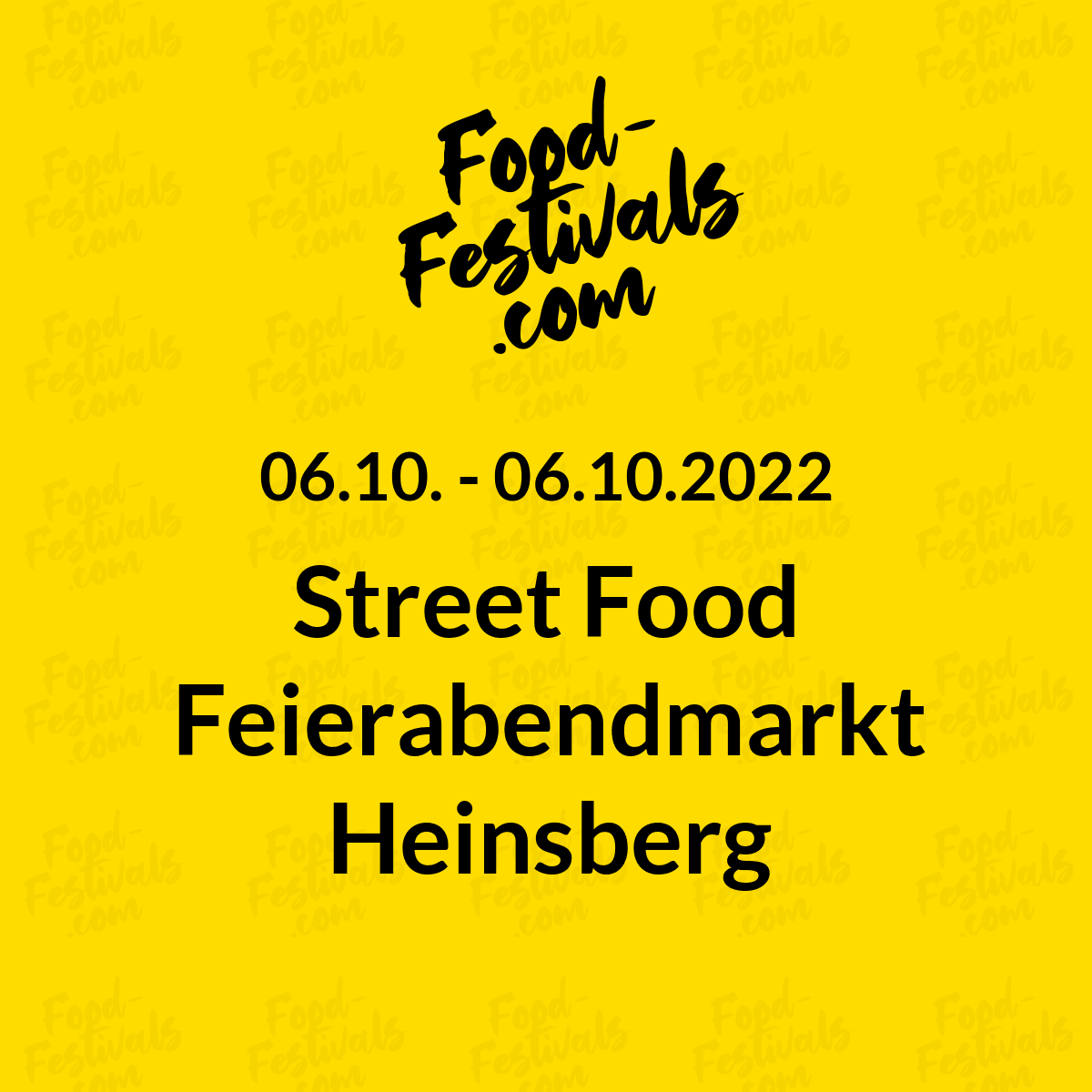 Street Food Feierabendmarkt Heinsberg