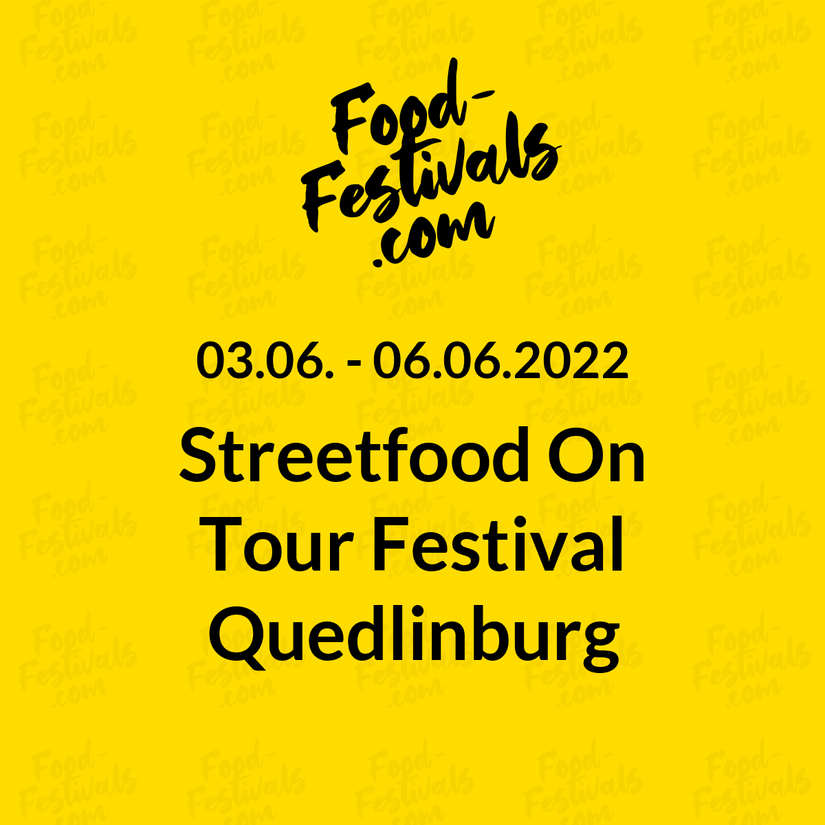 Streetfood On Tour Festival Quedlinburg