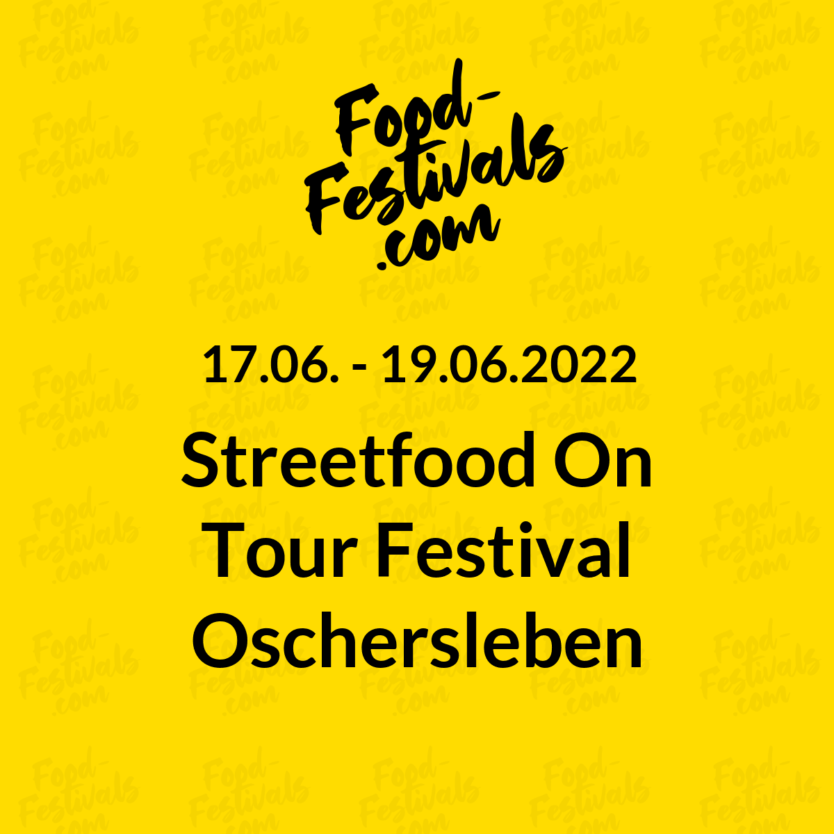 Streetfood On Tour Festival Oschersleben