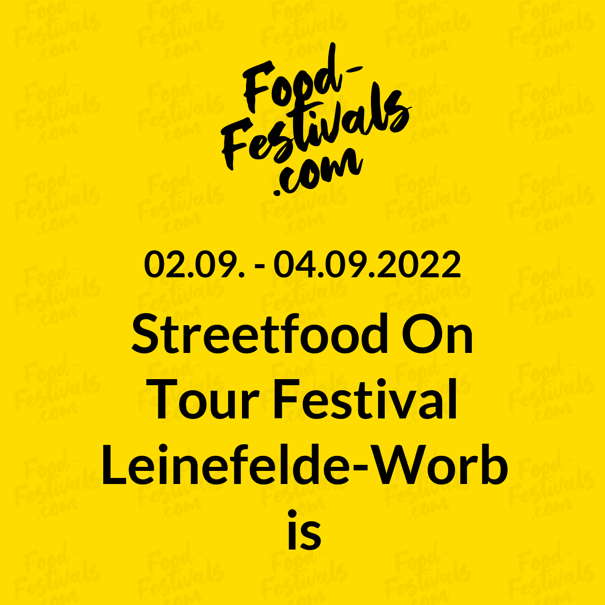 Streetfood On Tour Festival Leinefelde-Worbis