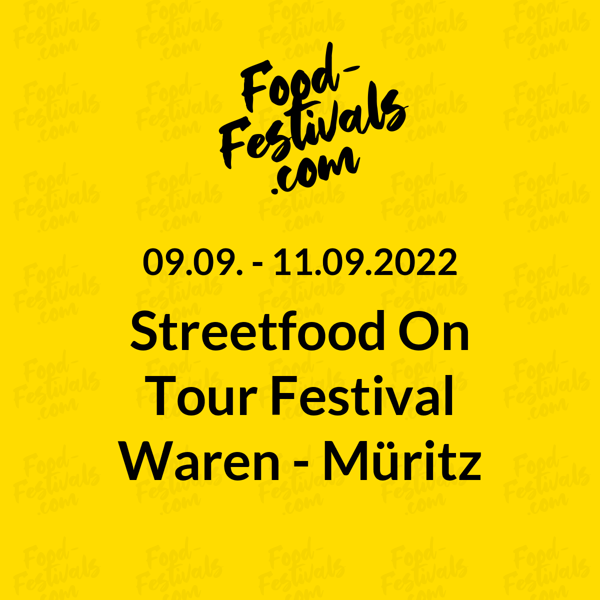 Streetfood On Tour Festival Waren - Müritz