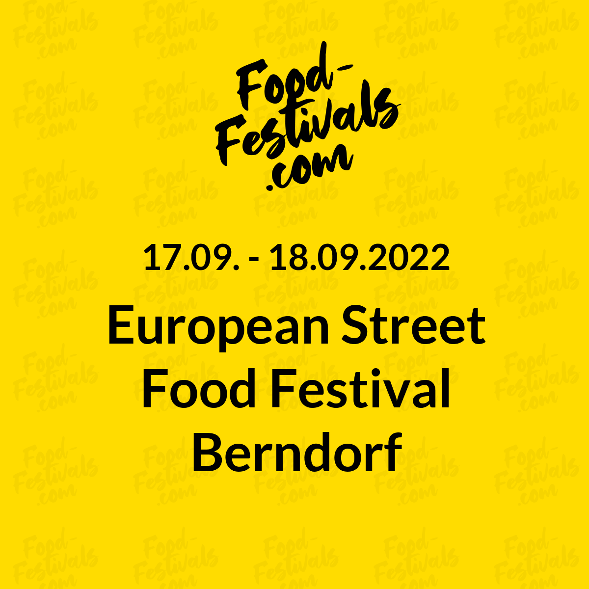 European Street Food Festival Berndorf