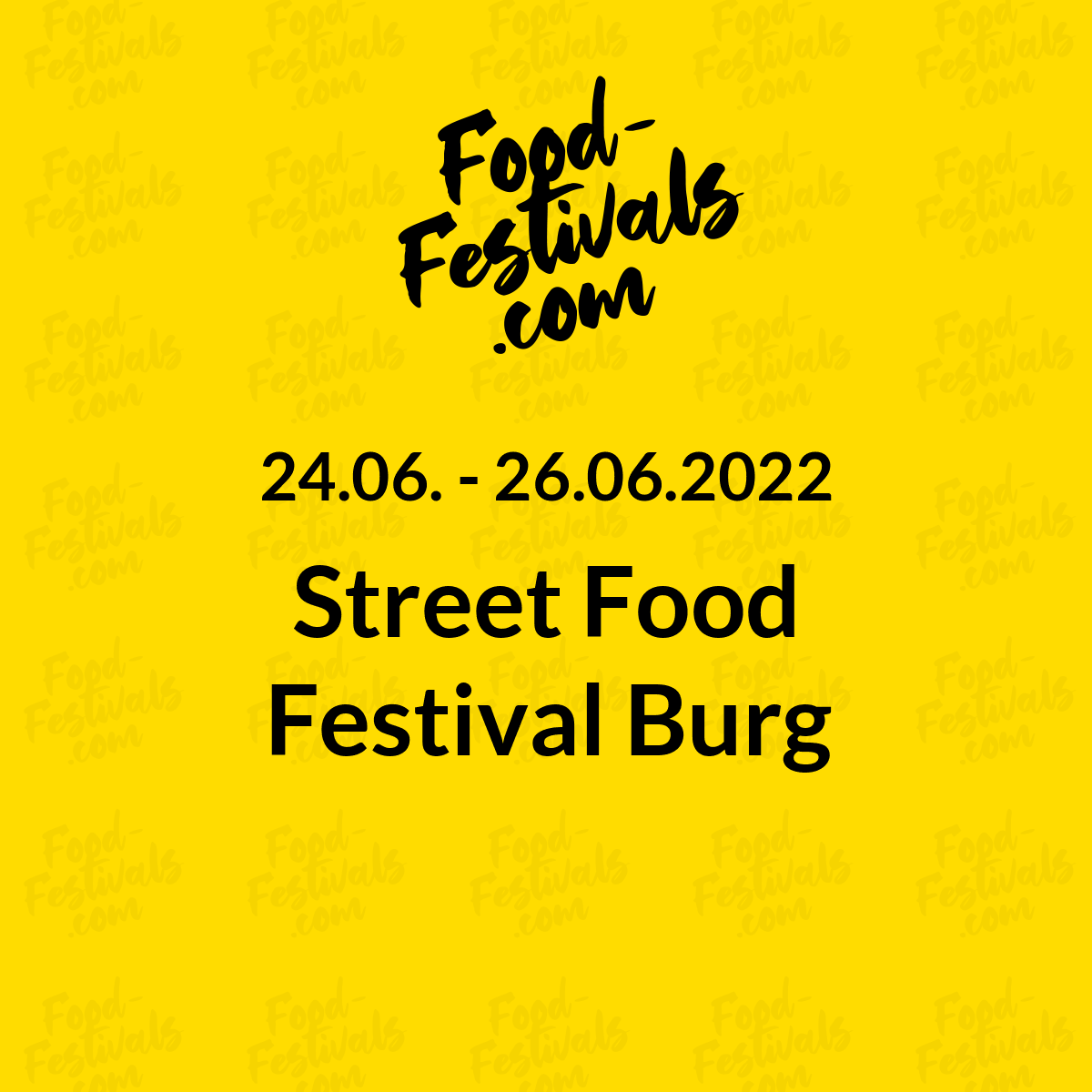 Street Food Festival Burg