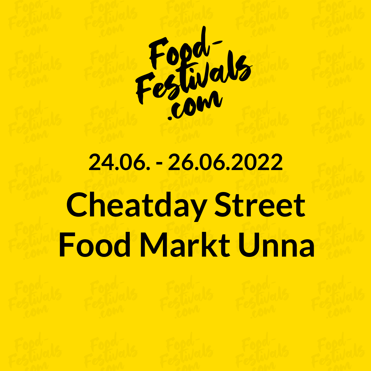 Cheatday Street Food Markt Unna