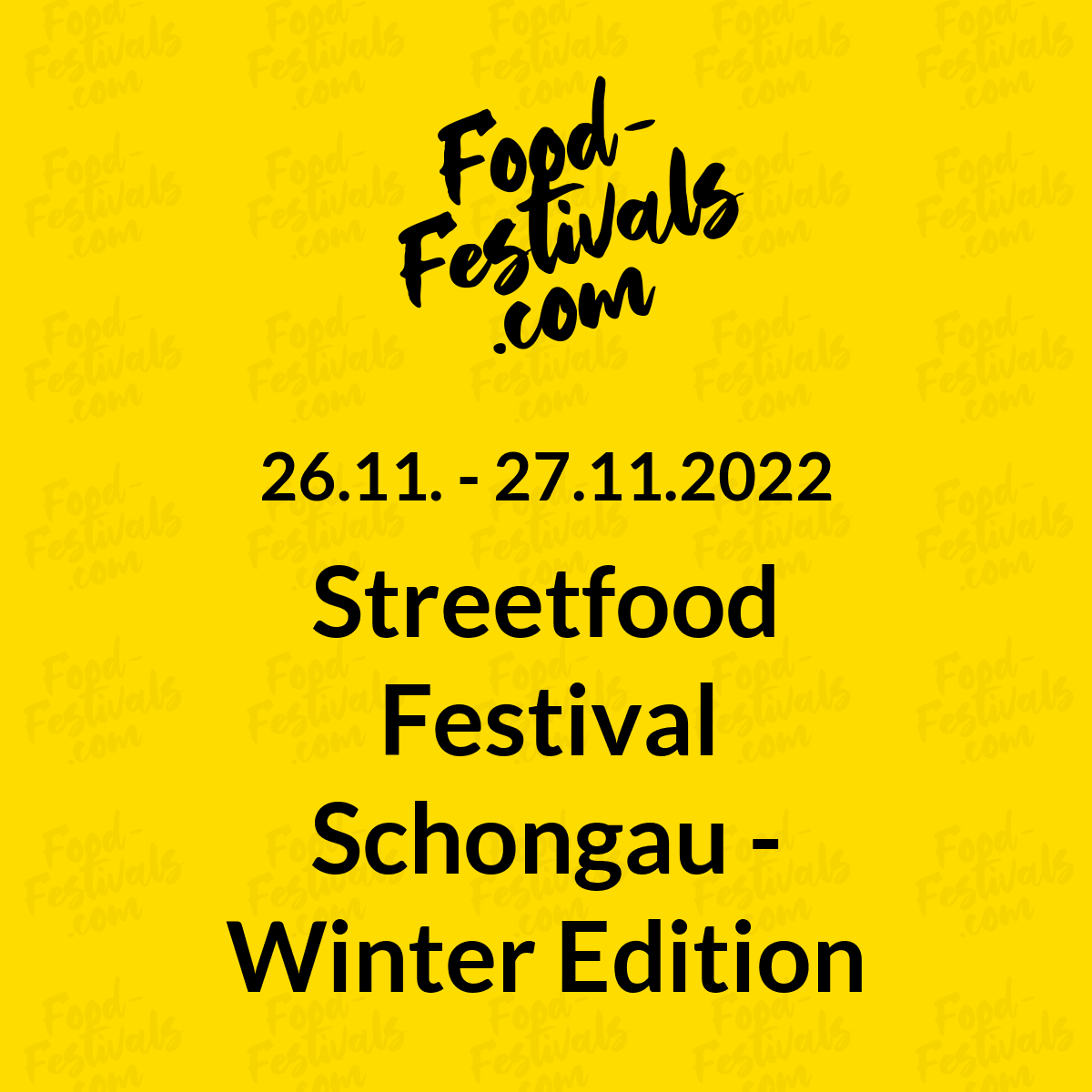 Streetfood Festival Schongau - Winter Edition
