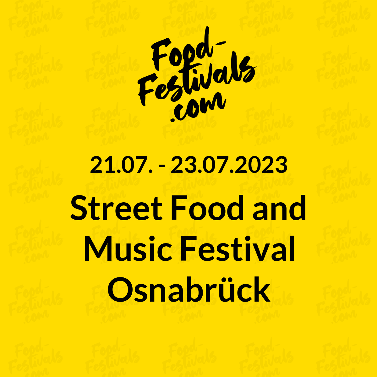 Street Food and Music Festival Osnabrück
