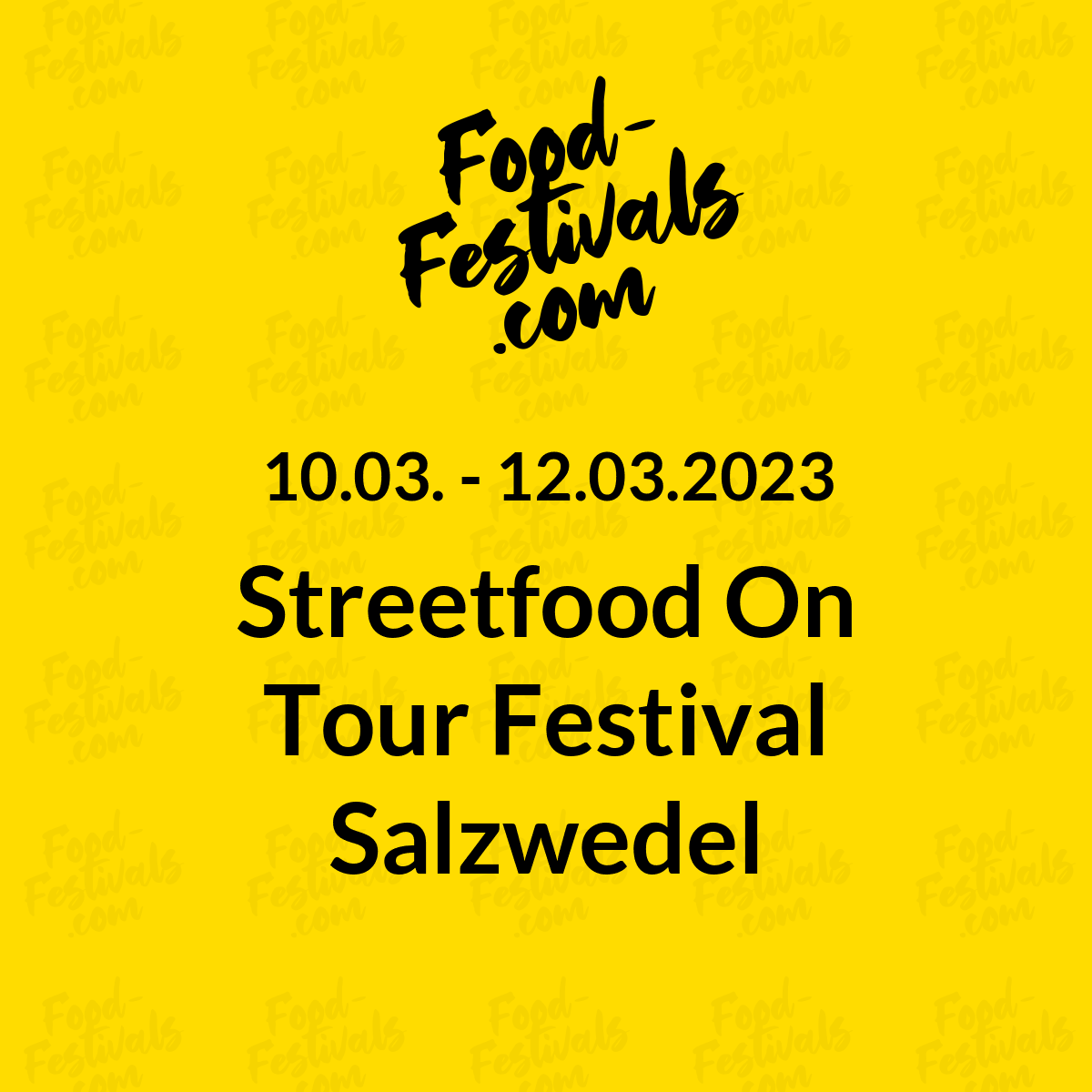 Streetfood On Tour Festival Salzwedel