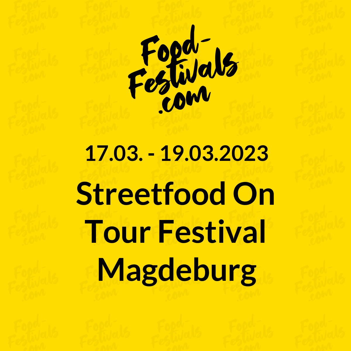 Streetfood On Tour Festival Magdeburg