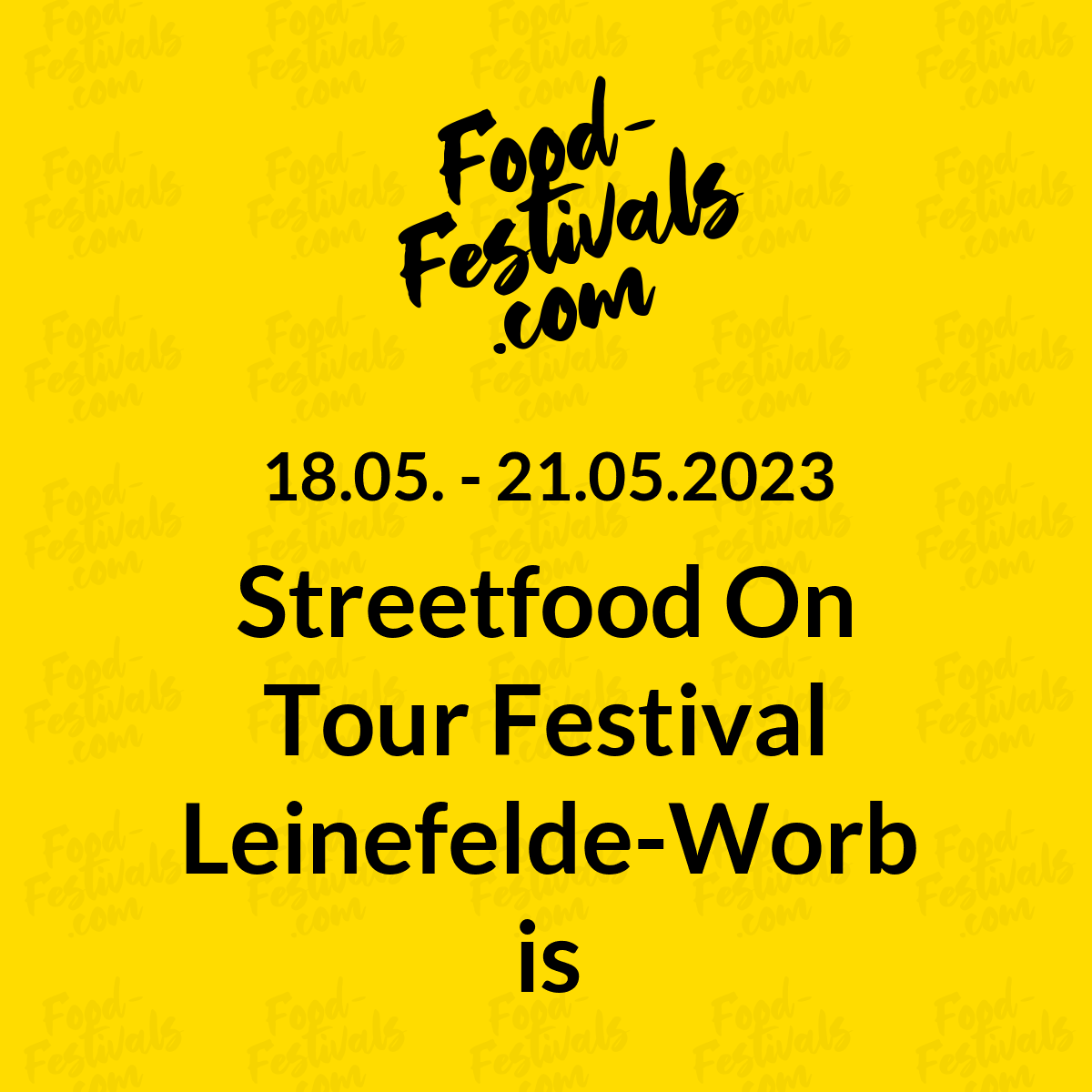 Streetfood On Tour Festival Leinefelde-Worbis