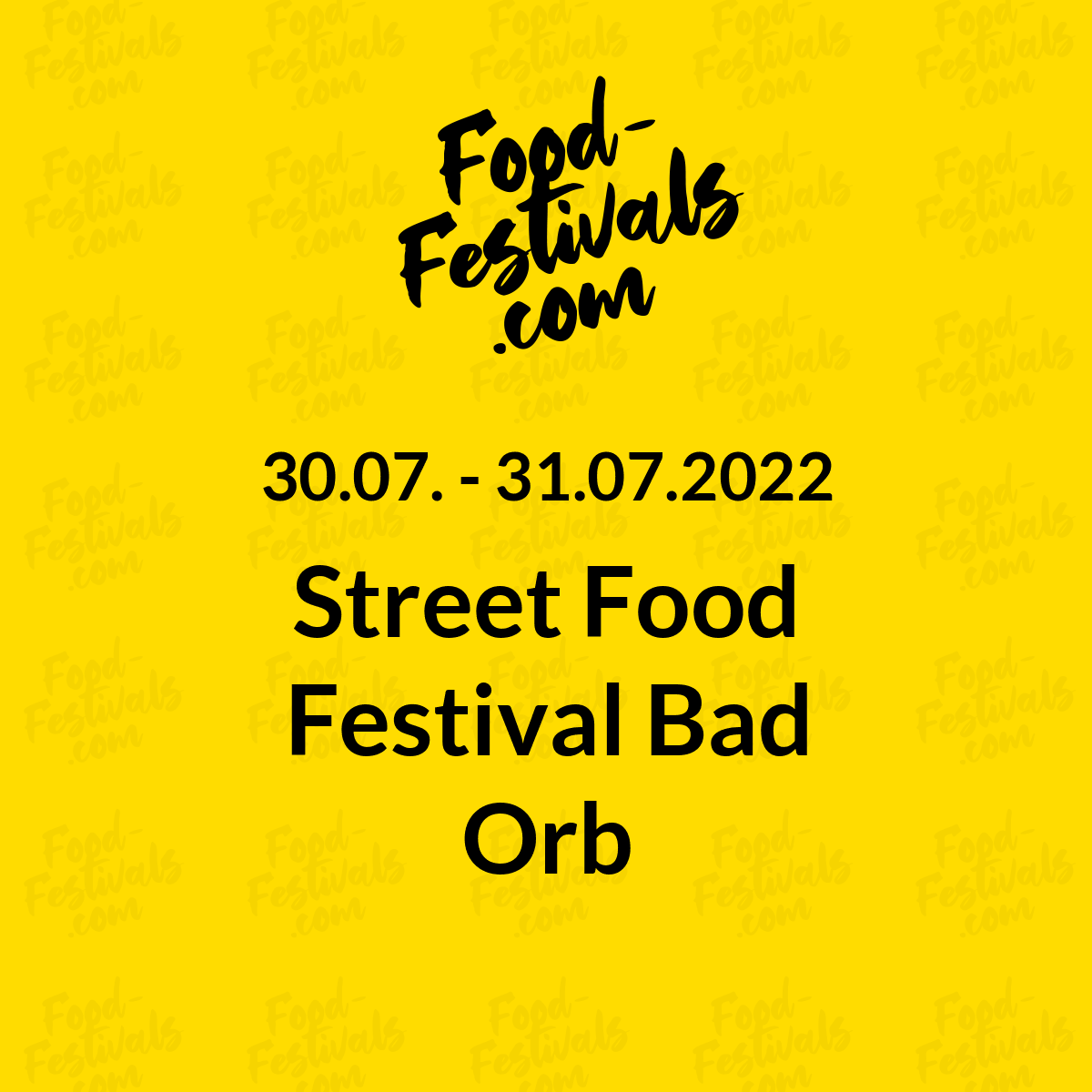 Street Food Festival Bad Orb