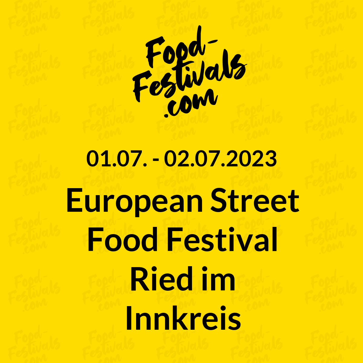 European Street Food Festival Ried im Innkreis