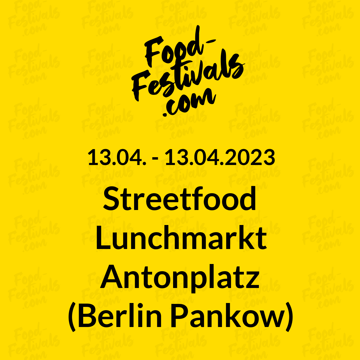 Streetfood Lunchmarkt Antonplatz (Berlin Pankow)