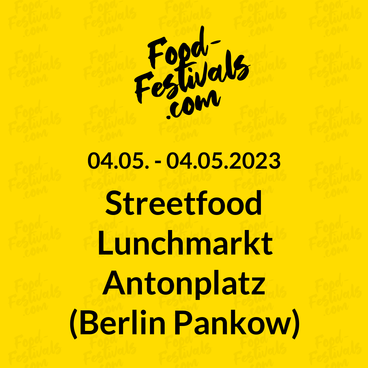 Streetfood Lunchmarkt Antonplatz (Berlin Pankow)