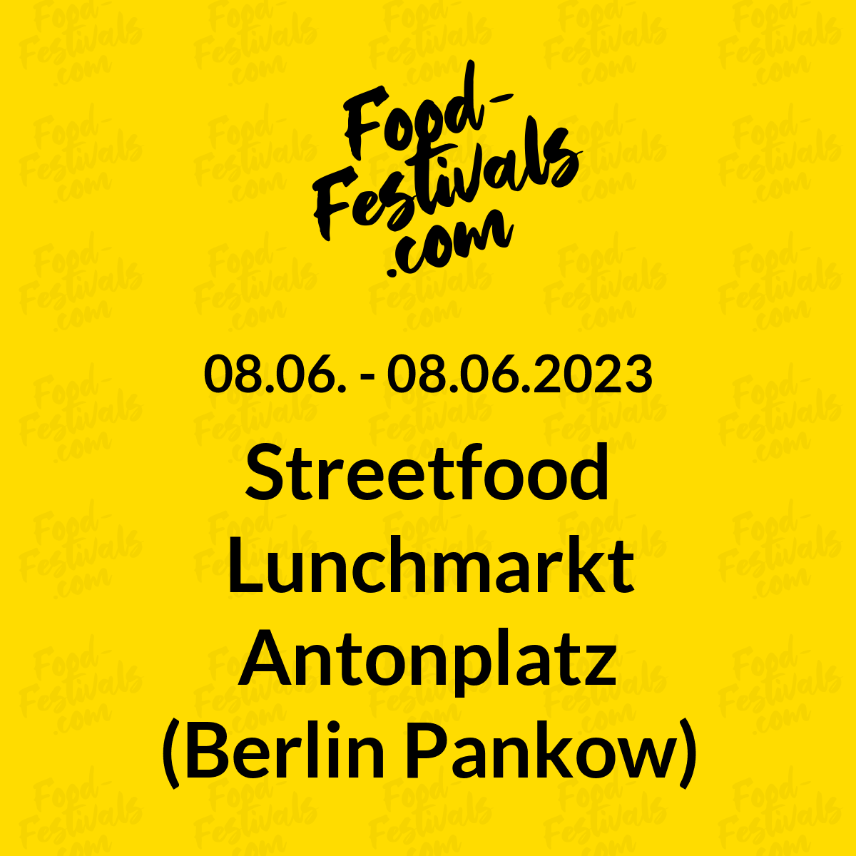 Streetfood Lunchmarkt Antonplatz (Berlin Pankow)
