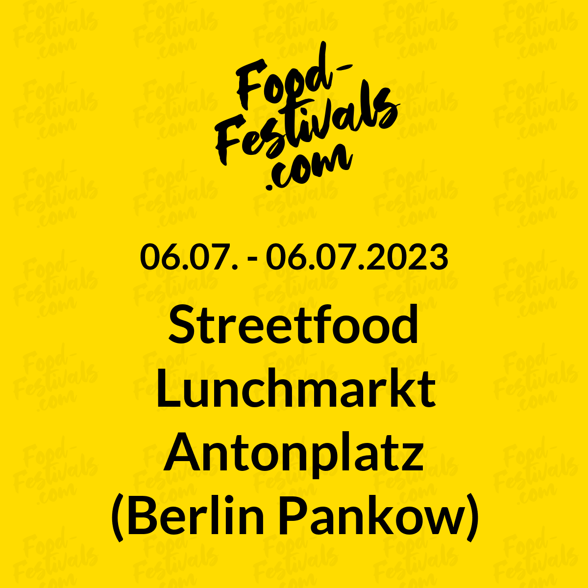 Streetfood Lunchmarkt Antonplatz (Berlin Pankow)