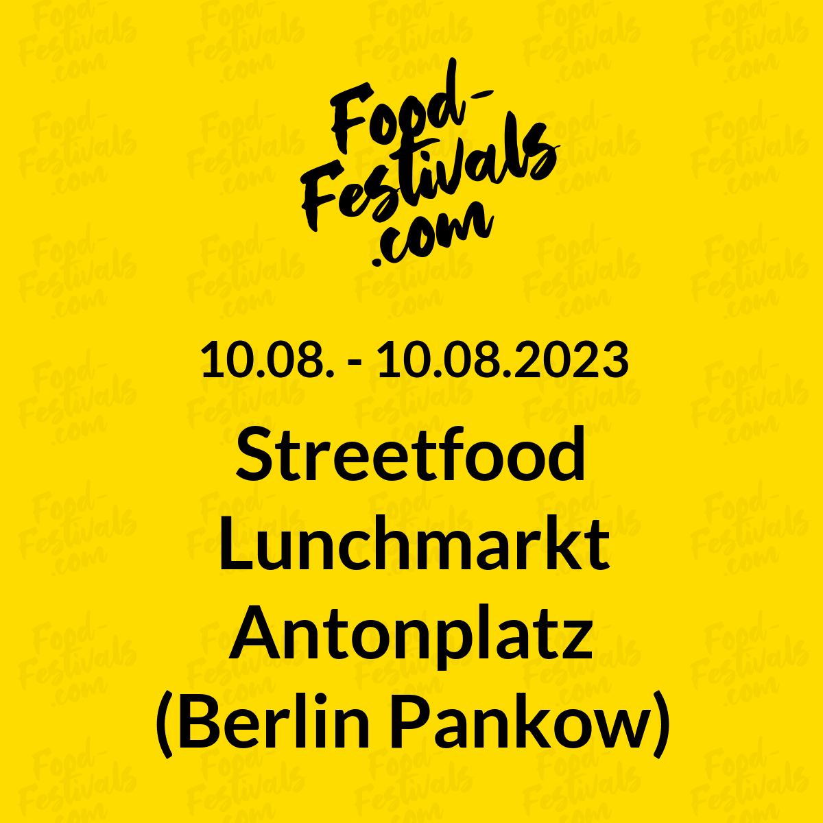 Streetfood Lunchmarkt Antonplatz (Berlin Pankow)