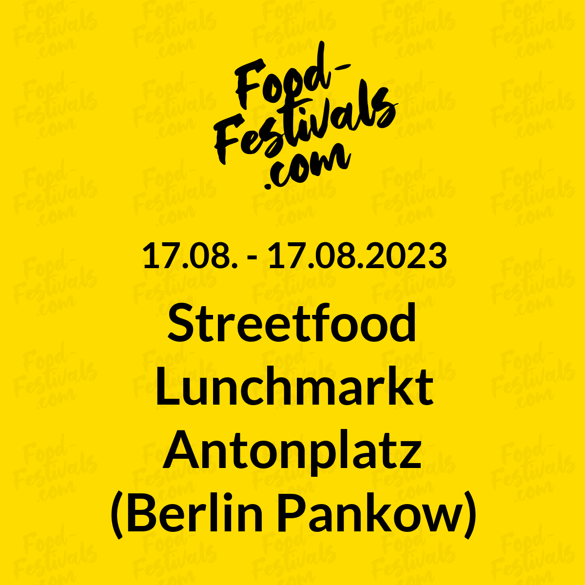Streetfood Lunchmarkt Antonplatz (Berlin Pankow)
