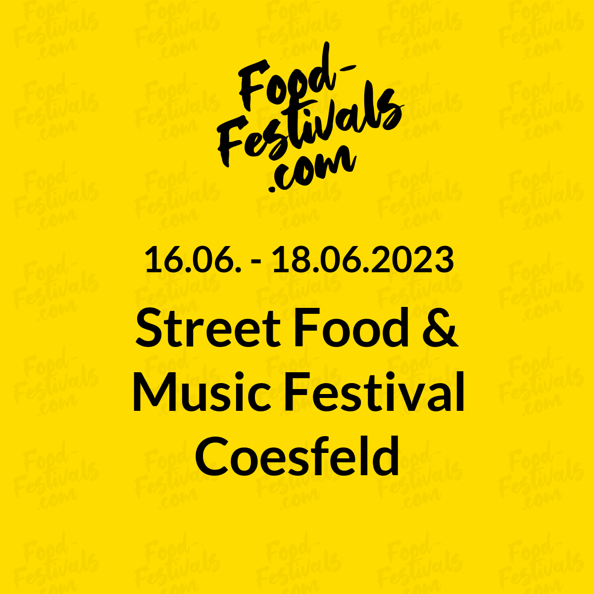 Street Food & Music Festival Coesfeld