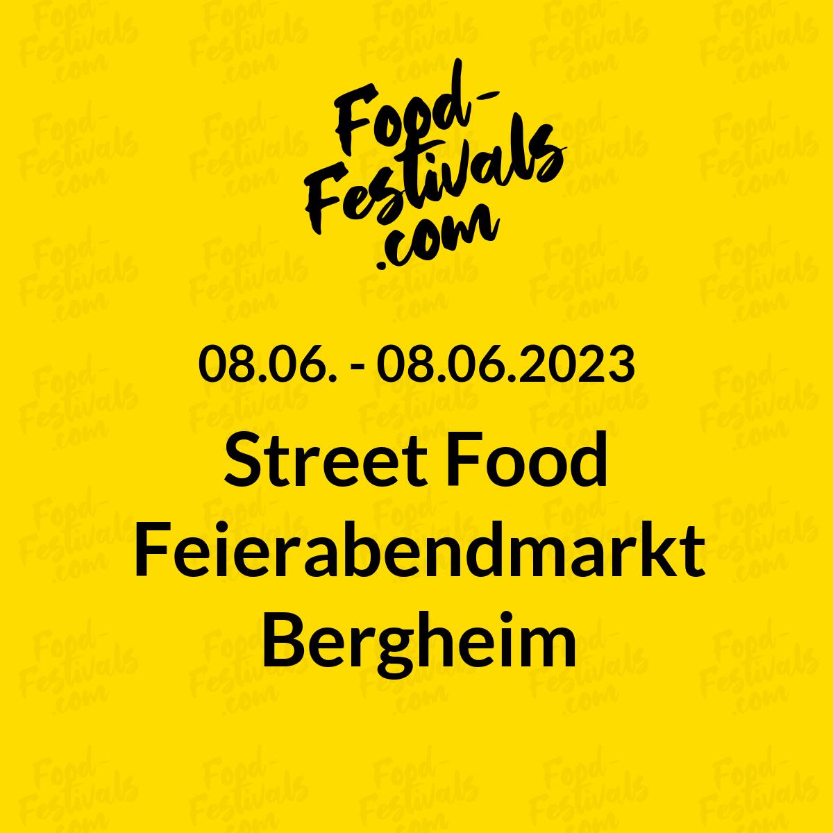 Street Food Feierabendmarkt Bergheim