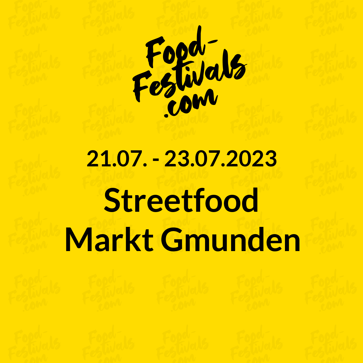 Streetfood Markt Gmunden