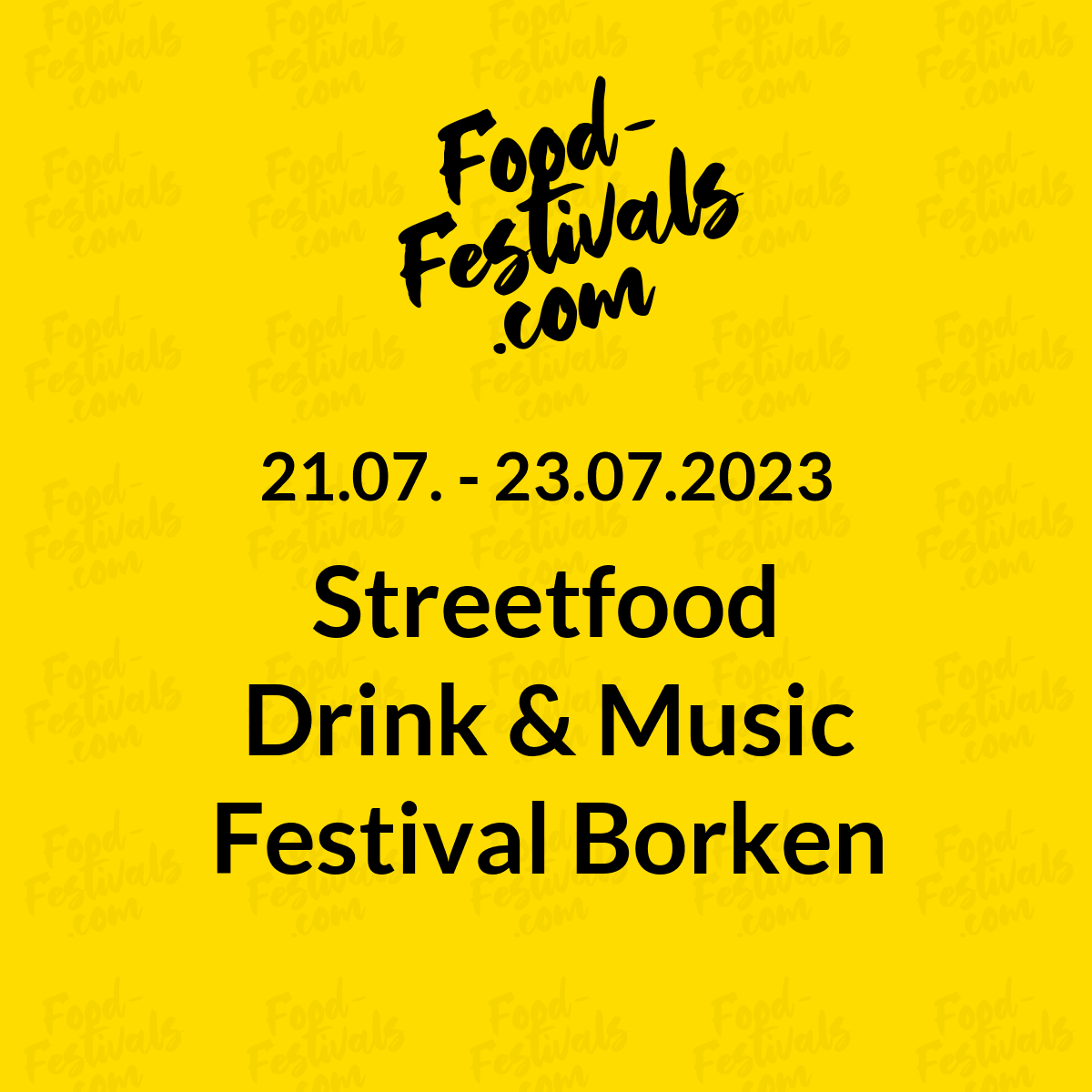 Streetfood Drink & Music Festival Borken