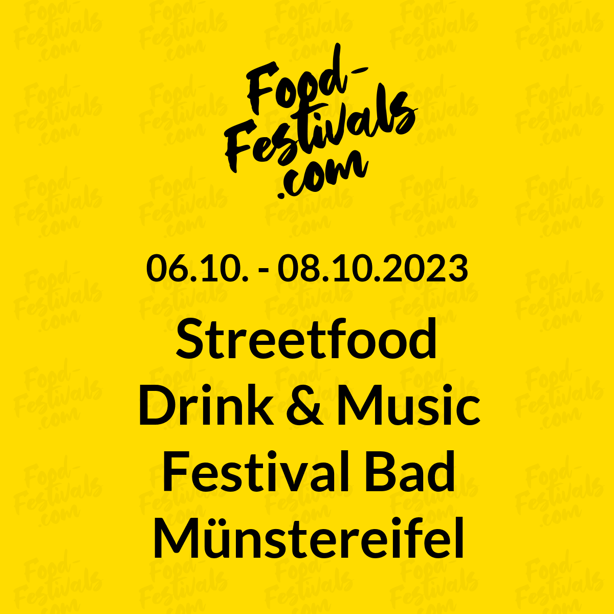Streetfood Drink & Music Festival Bad Münstereifel