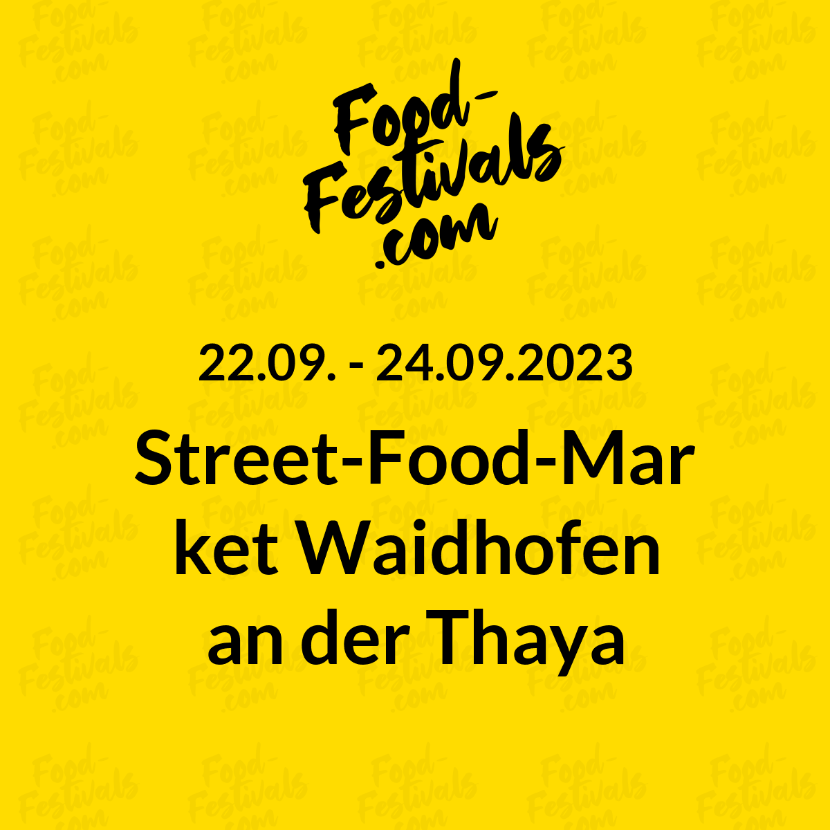 Street-Food-Market Waidhofen an der Thaya