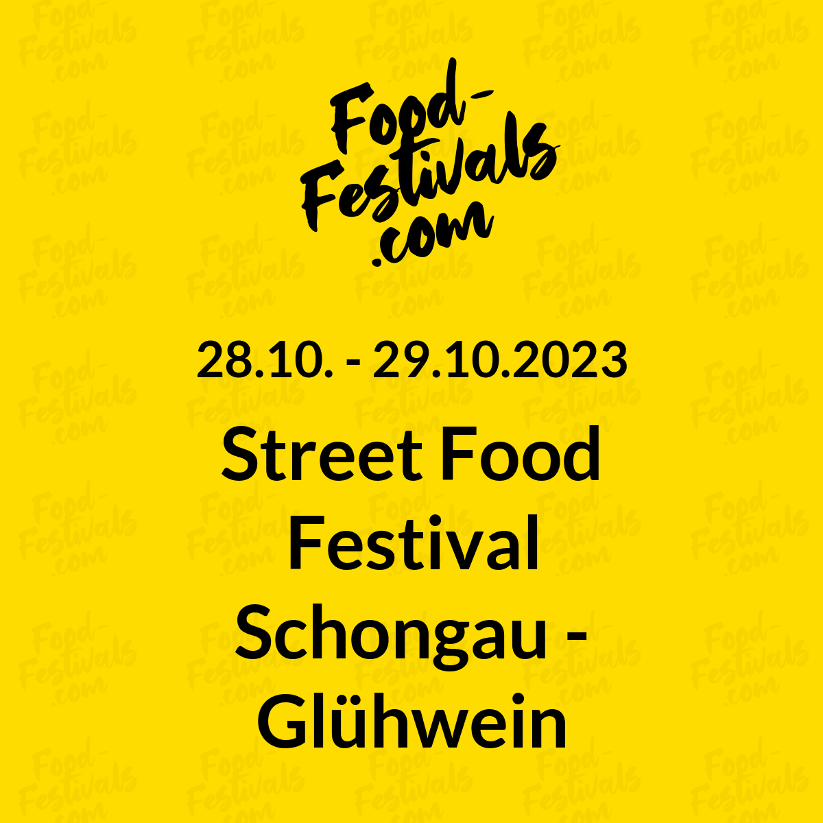 Street Food Festival Schongau - Glühwein Edition