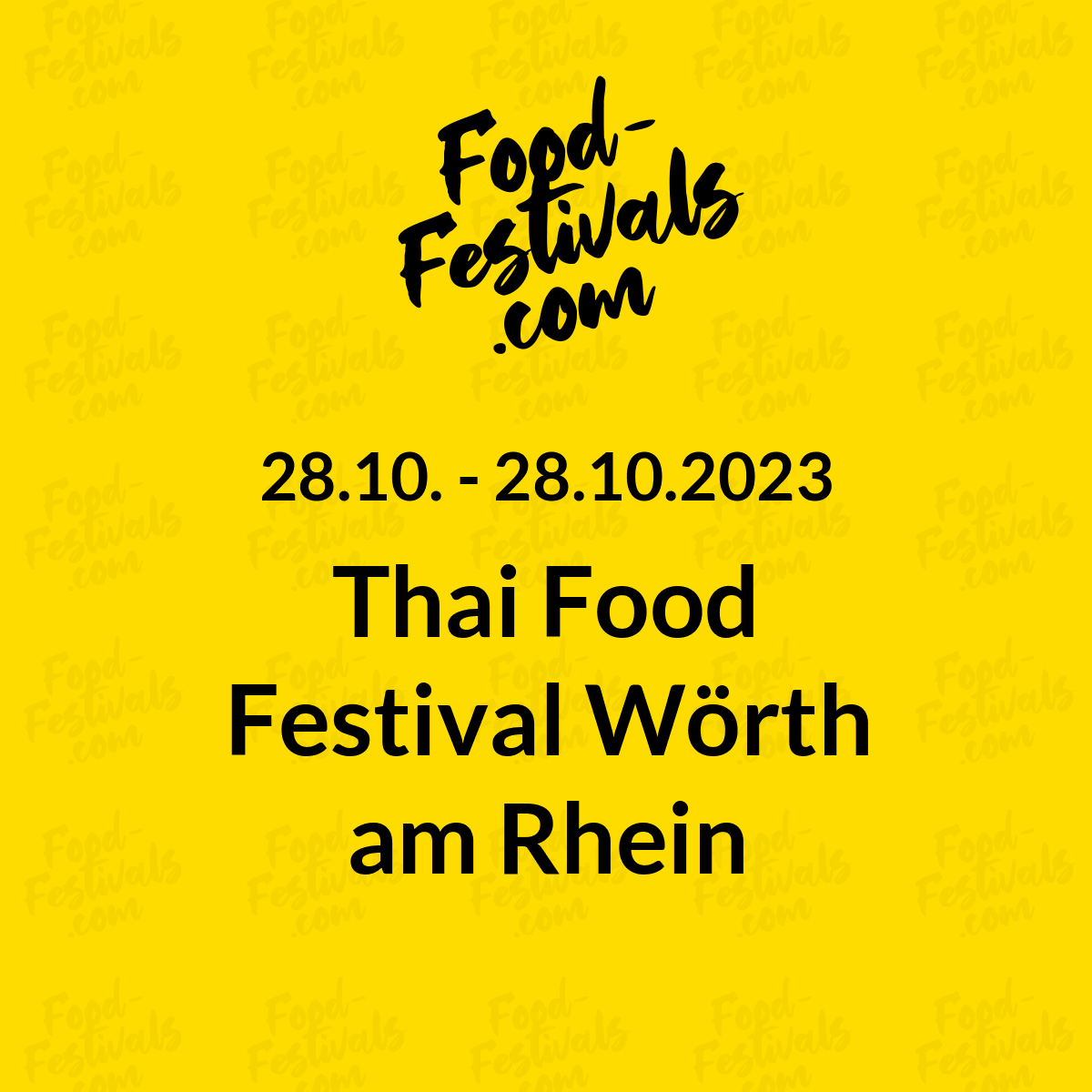 Thai Food Festival Wörth am Rhein