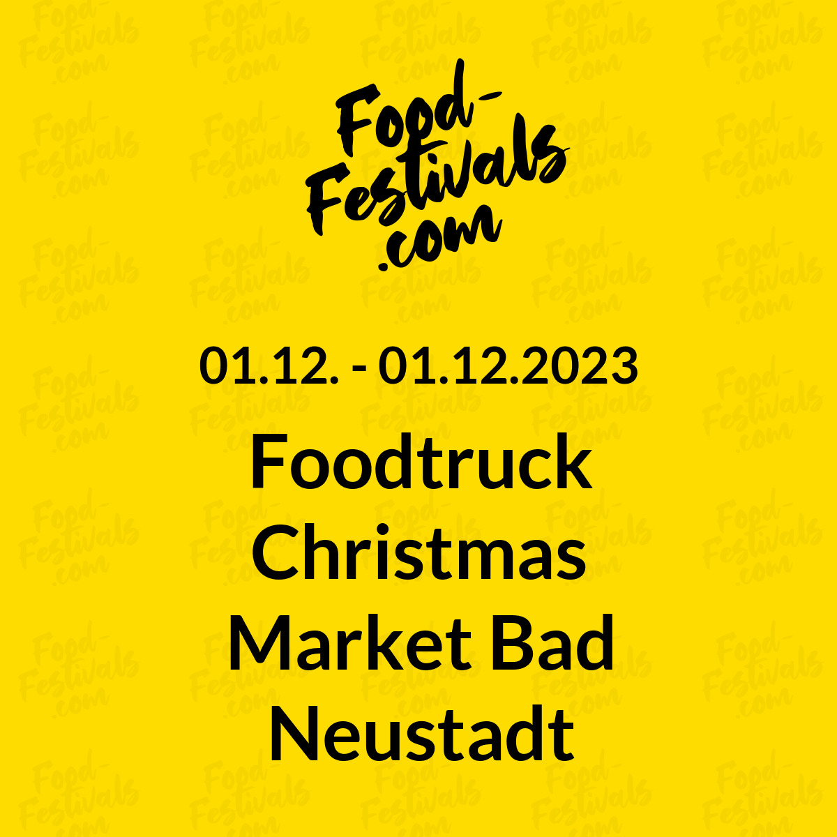 Foodtruck Christmas Market Bad Neustadt